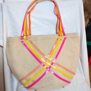 Crocs Strappy Canvas Tote Bag. New whitout tag